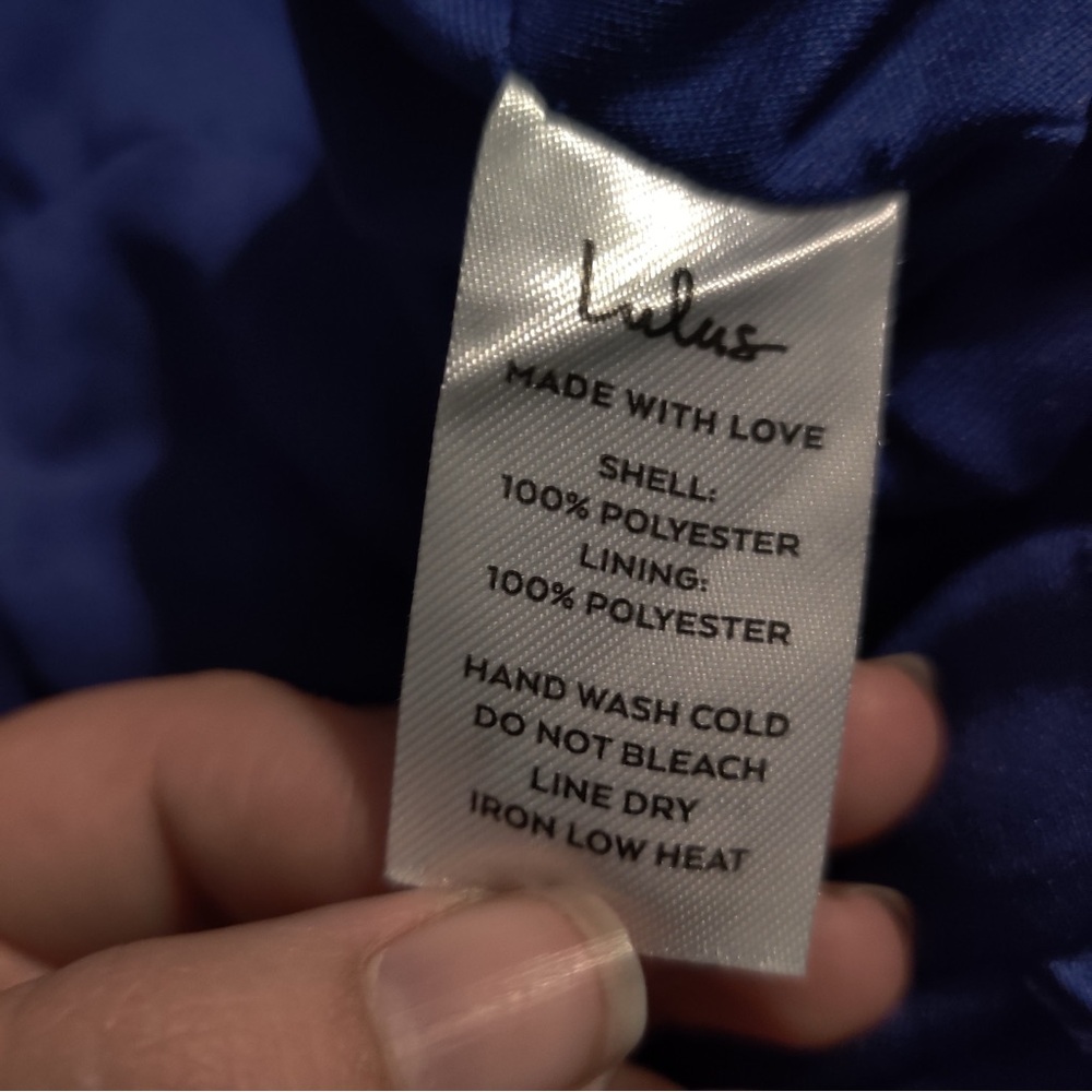 Lulu's Blue Midi Dress - Picture 5 of 7